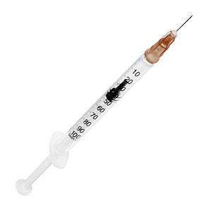 Seringa para Insulina 1ml c/ Agulha Removível 0,45x13mm 26G c/ 10un - Descarpack