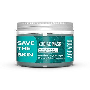 Máscara Facial Zodíaco Argila Branca Aquário - Save The Skin