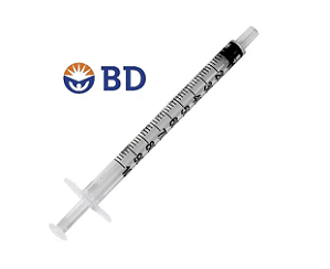 Seringa de Insulina Luer Slip 1ml sem agulha (c/5un) - BD