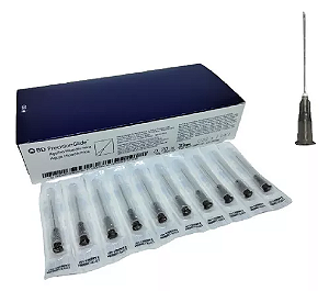 Agulha Hipodérmica (30x0,70mm/22g) Preta c/100un - BD