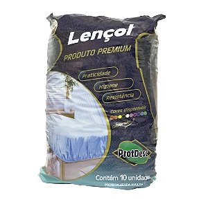 Lençol c/ Elástico Black 30GM2 210x90cm c/ 10un - PROTDESC