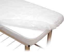 Lencol TNT c/ Elastico Branco 20gm  (220x100cm) c/ 10un - MEDHOSP