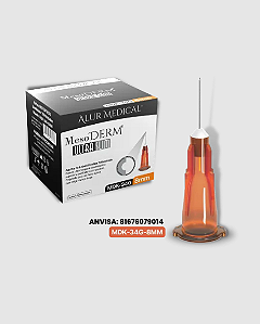 Agulha Lebel MesoDerm® 34G-8mm c/ 100un - Alur Medical