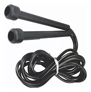 CORDA DE PULAR AJUSTAVEL SIMPLES - PRETA