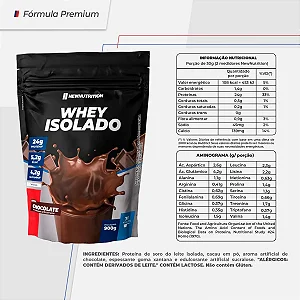 WHEY ISOLADO 900G - NEW NUTRITION