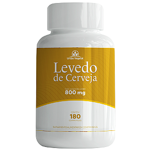 LEVEDO DE CERVEJA 800MG 180 CAPS - UNIAO VEGETAL
