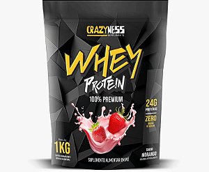 WHEY 100% PREMIUM 1KG - CRAZYNESS