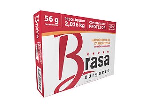 Hambúrguer Tradicional Brasa Burguers 56gr 36 unidades