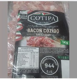 Bacon Coz em Cubos COTIPA Pct 1 Kg