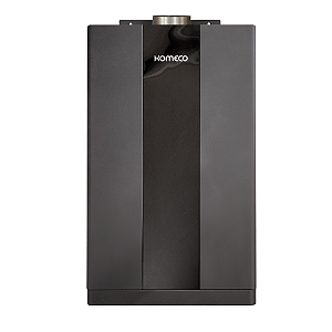 Aquecedor a gás black ou preto Komeco 21 litros GLP