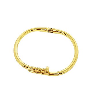 Bracelete inspiração prego em banho de ouro 18k