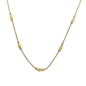 Colar banhado em ouro 18k corrente de bolinhas