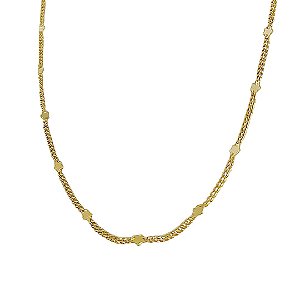 Choker banhado em ouro 18k com pequenas estrelinhas