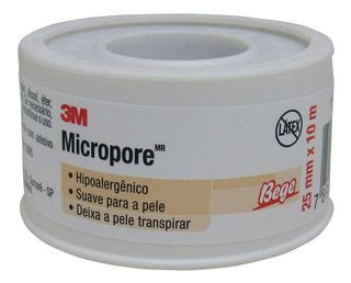 Fita Microporosa Micropore 3m Curativo 1533 Bege 25mm X 10m