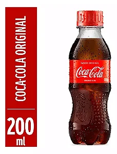REFRIGERANTE 200ML COCA COLA PET