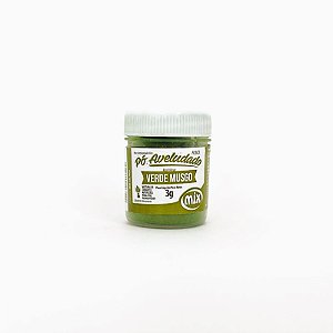 Corante em Pó Verde Musgo Aveludado Fosco 3g