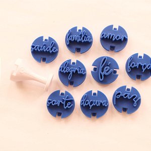 Carimbos para brigadeiros - Palavras