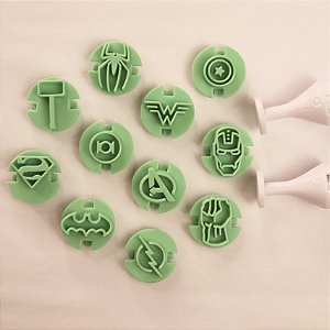 Carimbos para brigadeiros - Heróis