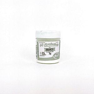 Corante em Pó Branco Aveludado Fosco 3g