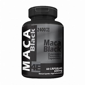 Maca Peruana Black 600Mg 60 Cápsulas - 4 Elementos