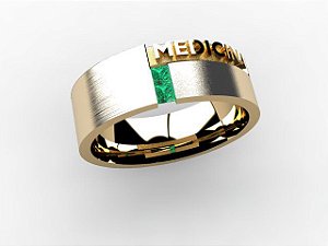 Anel Formatura Masculino Luminix Prince Ouro 18k