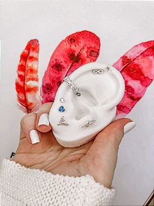 Brinco Cauda de Sereia detalhada