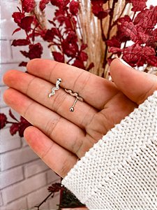 Piercing Snake Cravejado