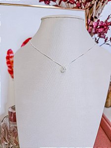 Colar Gota Cristal de Luxo 45cm