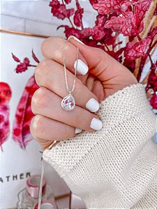 Colar Ponto de Luz Gota 45cm