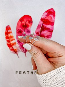 Anel Coração Origami