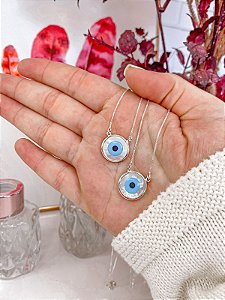 Colar Olho Grego 14mm - 45cm