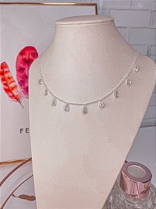 Colar Choker Ponto de Luz (35+5cm)