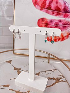 Brinco Argola de Coração (Click)