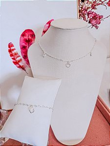 Conjunto Choker 40cm + Pulseira