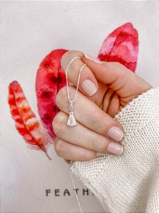 Colar Nossa Senhora Aparecida Cravejado 45cm