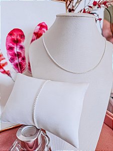 Conjunto Colar + Pulseira Pipoca