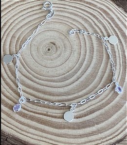 Pulseira Pingente Lilás