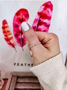 Anel Ondas Cravejadas