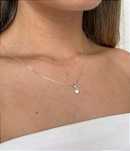 Colar Ponto de Luz Coração 5mm