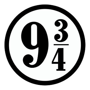 Placa Plataforma 9 3/4 - Harry Potter