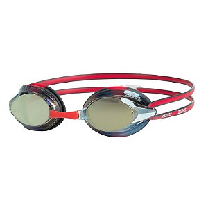 Oculos de Natacao Zoggs Racer Lente Titanium - Vermelho