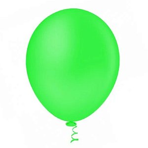 Balão Redondo Neon 9" Polegadas - Verde