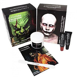 KIT PARA EFEITOS ESPECIAIS MAQUIAGEM ARTÍSTICA COLORMAKE - HALLOWEEN - FESTAS