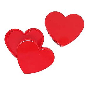 Caixinhas de coração vermelho P/ Lembrancinha 10 Unidades