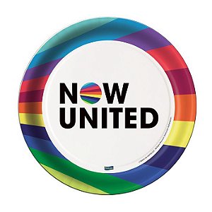 PRATO DE PAPEL 18CM NOW UNITED 8 UNIDADES
