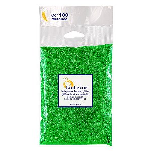 GLITTER PVC METALIZADO 500G - VERDE LIMÃO