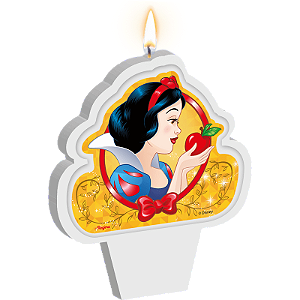 VELA BRANCA DE NEVE 1 UNIDADE