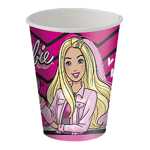 COPO DE PAPEL 200ML BARBIE 8 UNIDADES