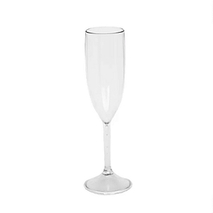 Taças De Champanhe Para Festas / Transparente 180ml C/4 Unid