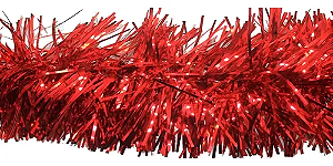 Festão Metalizado Vermelho Simples 10cm X 2 Metros